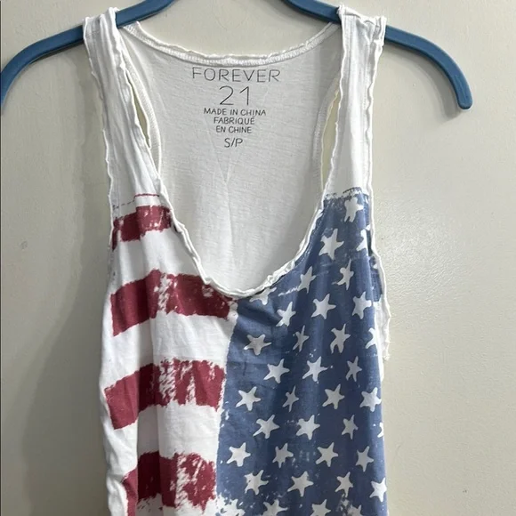 Forever 21 Stars and Stripes Tank Top - Red, White, Blue - Picture 3 of 8